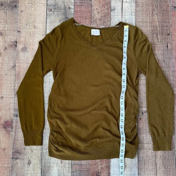 Isabel Maternity Brown long sleeve tshirt women's medium - Picture 7 of 8
